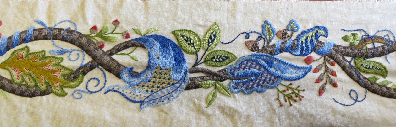 Jacobean embroidery the tree of life  lewis ginter botanical garden Jacobean embroidery the tree of life  lewis ginter botanical garden