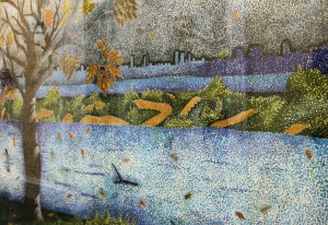 Impressionist landscape by Rochella, a Varina High School senior