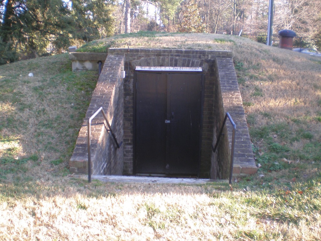 "The Bunker" aka the utility structure for water and electricity