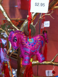 A Zodiac ornament. This one stands for the Year of the Horse. $2.95 each