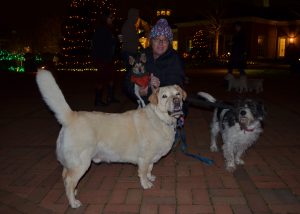 Frank, Fergus, and little Pip after touring the Conservatory.