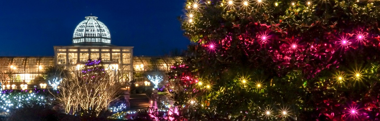 The Conservatory during Dominion GardenFest of Lights - Lewis Ginter ...