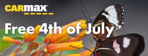 CarMax Free 4th of July butterfly