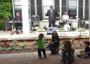 mothers day visitors and the band