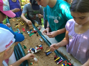 building with LEGO bricks