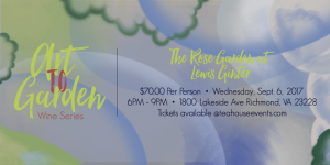 Wine dinner in the Garden