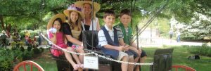 Family in surrey at heritage event