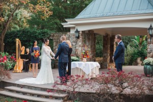Outdoor weddings at Flagler Garden are serene and intimate. Image by Andrew & Tianna Photography