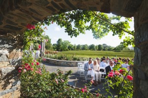 Outdoor weddings at Lewis Ginter Botanical Garden, Rose Garden. Image by Don Mears Photography.