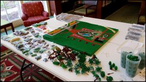 Image of onsite construction of LEGO brick Conservatory