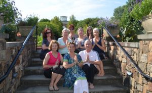 hands at heart's center yoga