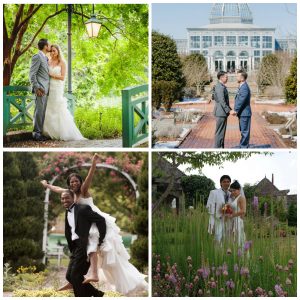 garden wedding collage