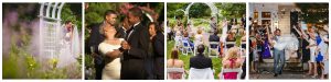 garden wedding collage