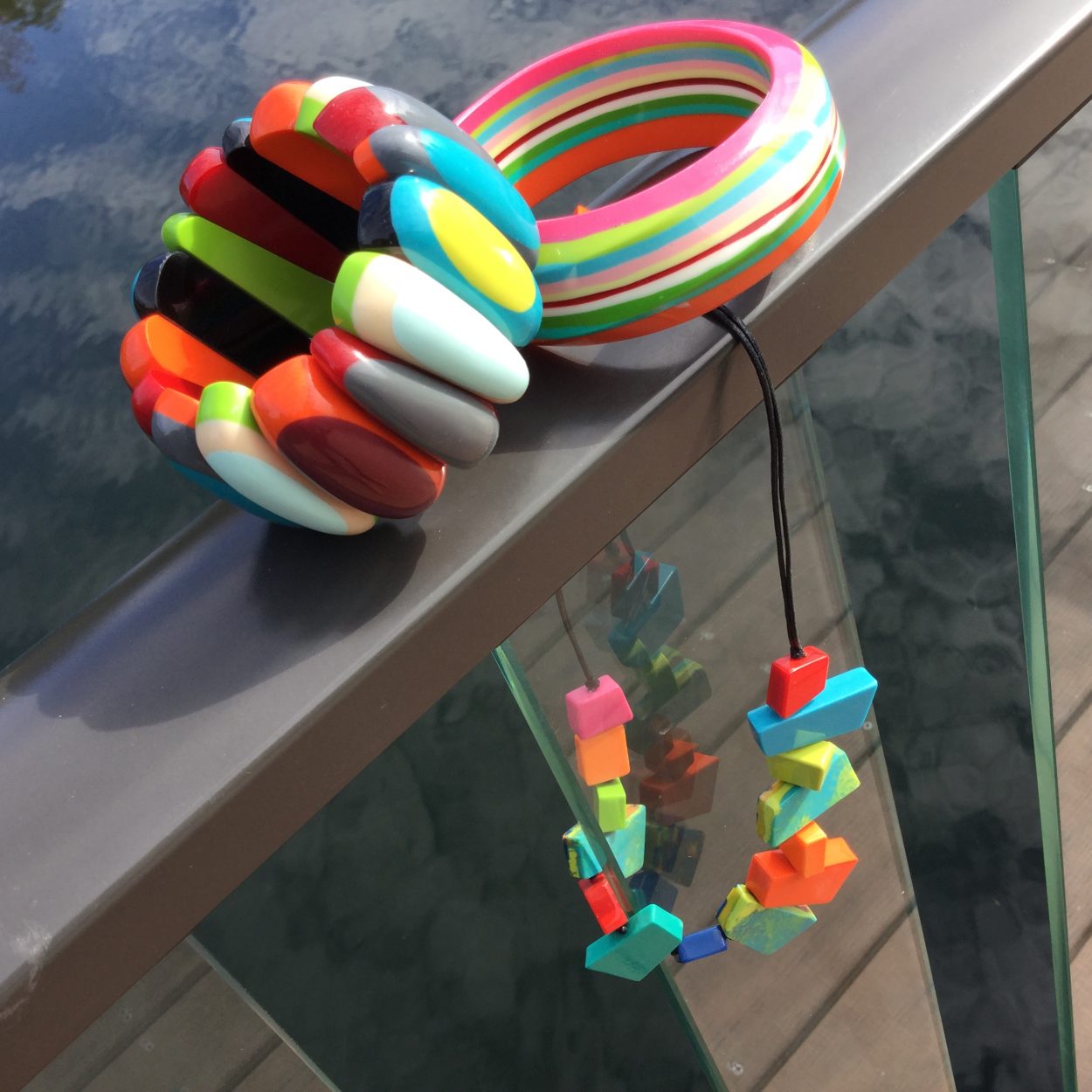 colorful chunky jewelry for holiday shopping