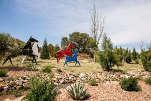 Origami in the Garden, ponies, by Kevin Box