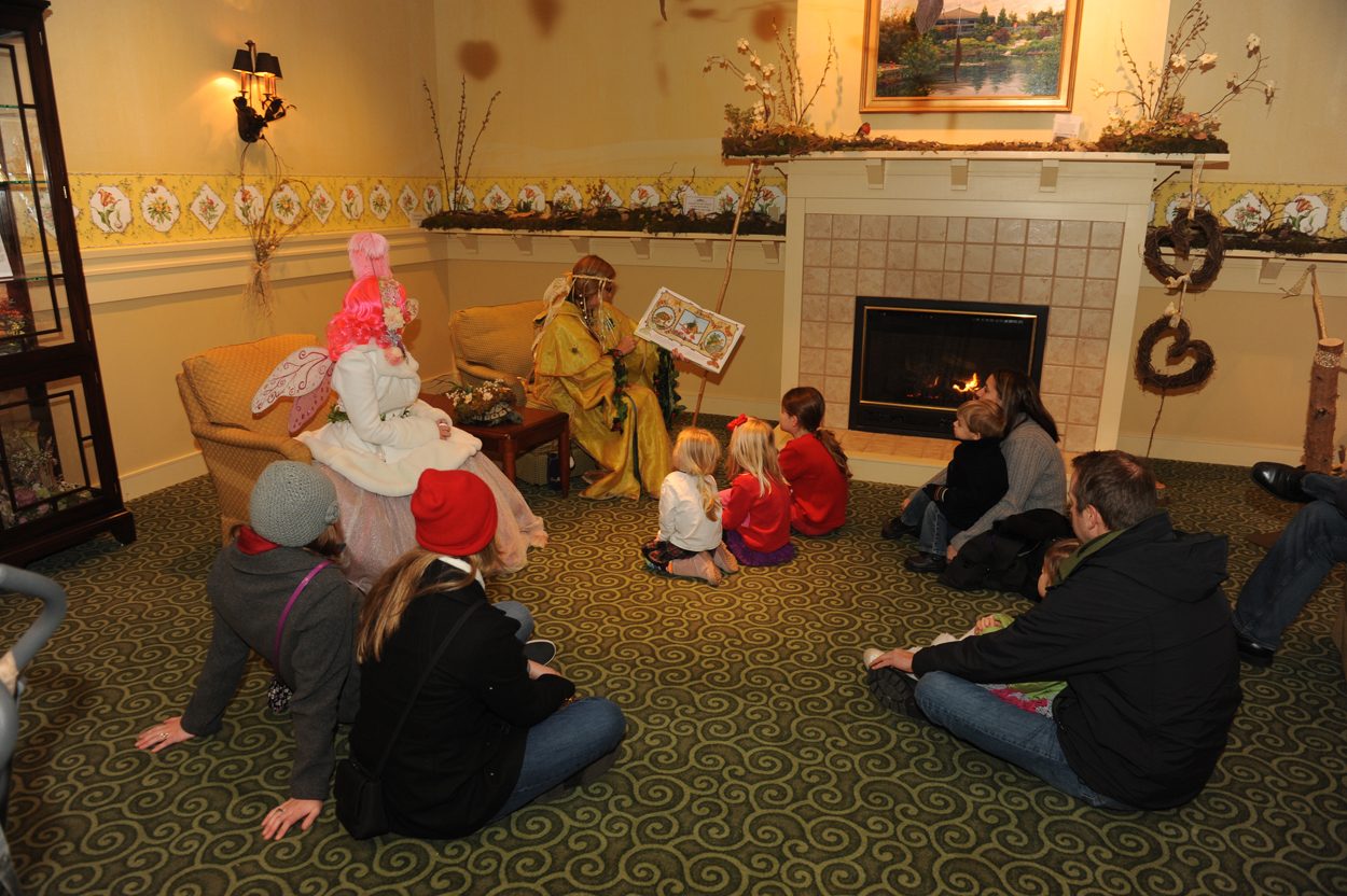 Storytime fireside at reading night