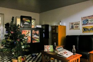 miniature at the dollhouse exhibit at Dominion GardenFest of Lights