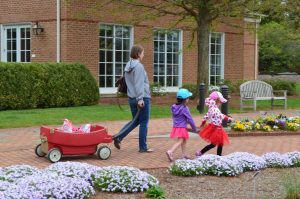 Family enjoying Lewis Ginter Botanical Garden by Beth Monroe