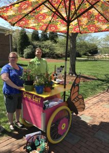 Butterfly curators Jean Beard and Elliott Phillips