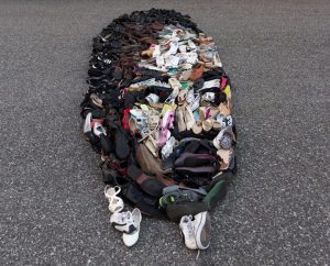 Noah Scalin ephemeral art Peoples Light project Martin Luther King Jr. Shoes