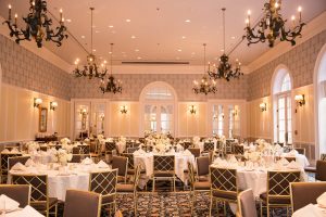 Robins Room wedding reception. Image by J&D Photography.