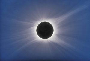 Totality of a solar eclipse. Image by Dinnis DiCicco