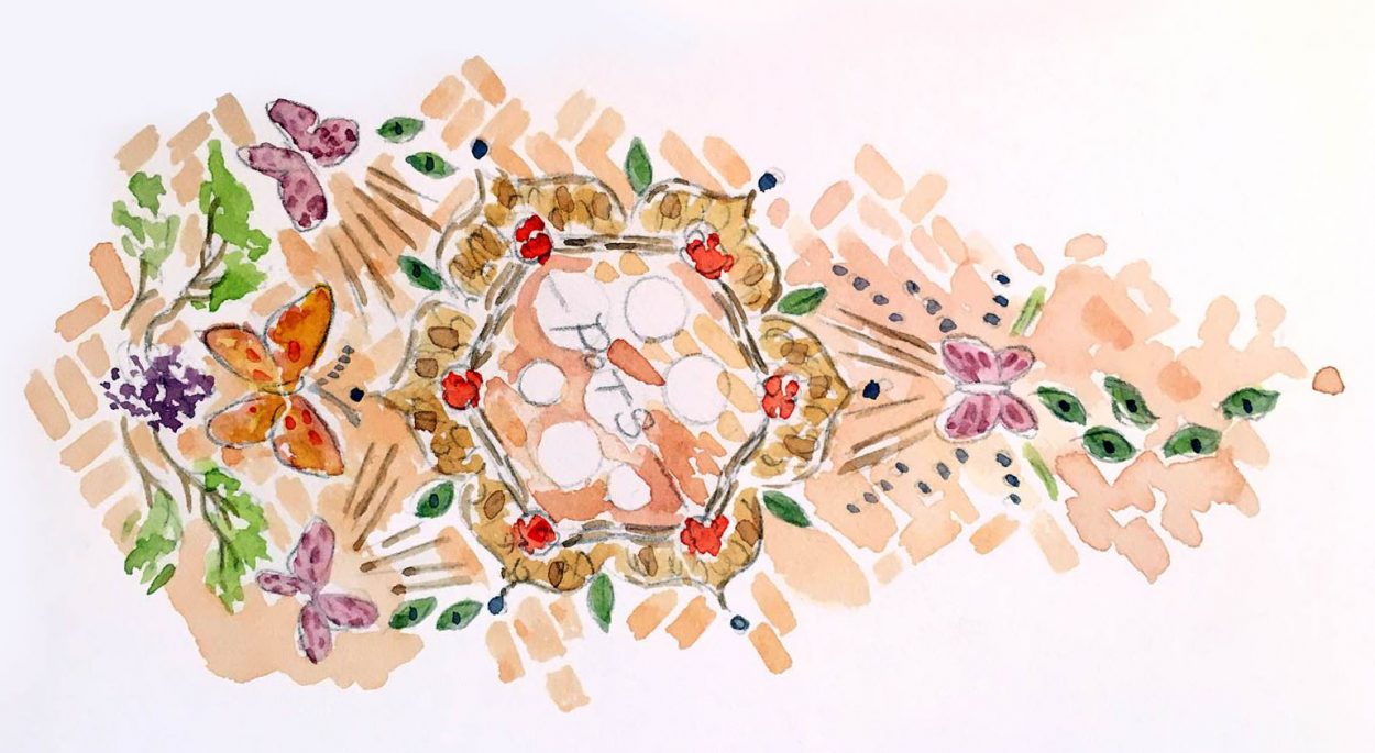 Artist Pop-Up: Butterfly Flower Carpet by Inky Richmond