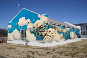 Beecycles mural concept at Lewis Ginter by Matt Lively