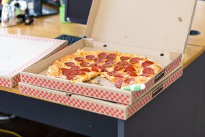 Chef Anne culinary demo healthy pizza
