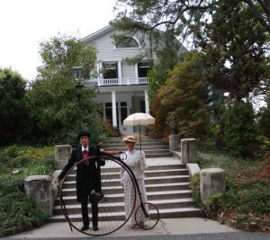 Fran Purdum and Sharon Francisco dressed up as Lewis Ginter and Grace Arents