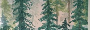 Watercolor Trees with Shelley Row