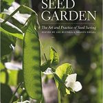 Book cover of The Seed Garden; a photograph shows a plant bearing green bean pod; beans are visible as the pod is backlit and nearly translucent 