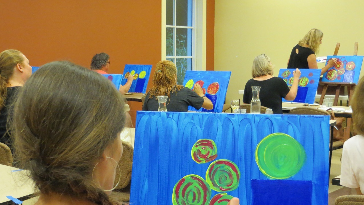 Paint Night - Spring bouquet