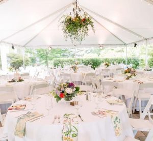 the Bloemendaal House includes a tent perfect for a outdoor wedding