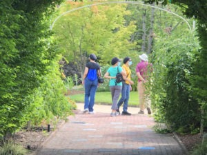 Guests visiting Lewis Ginter Botanical Garden