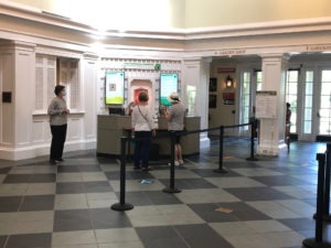 The admissions area at Lewis Ginter Botanical Garden