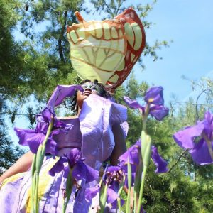 Unicia Buster in a hand made costume dressed as an iris