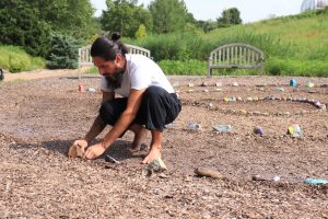 Resident artist Acosta places rocks in exhibition