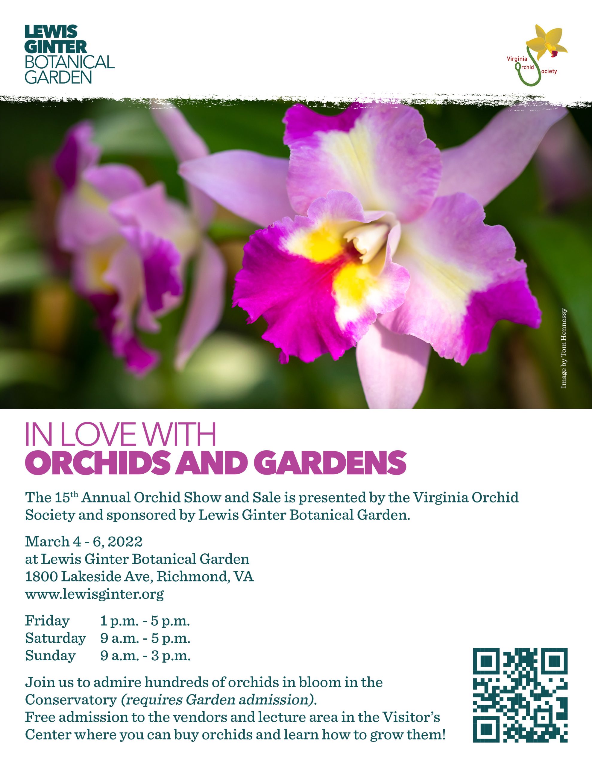 Orchid show flyer