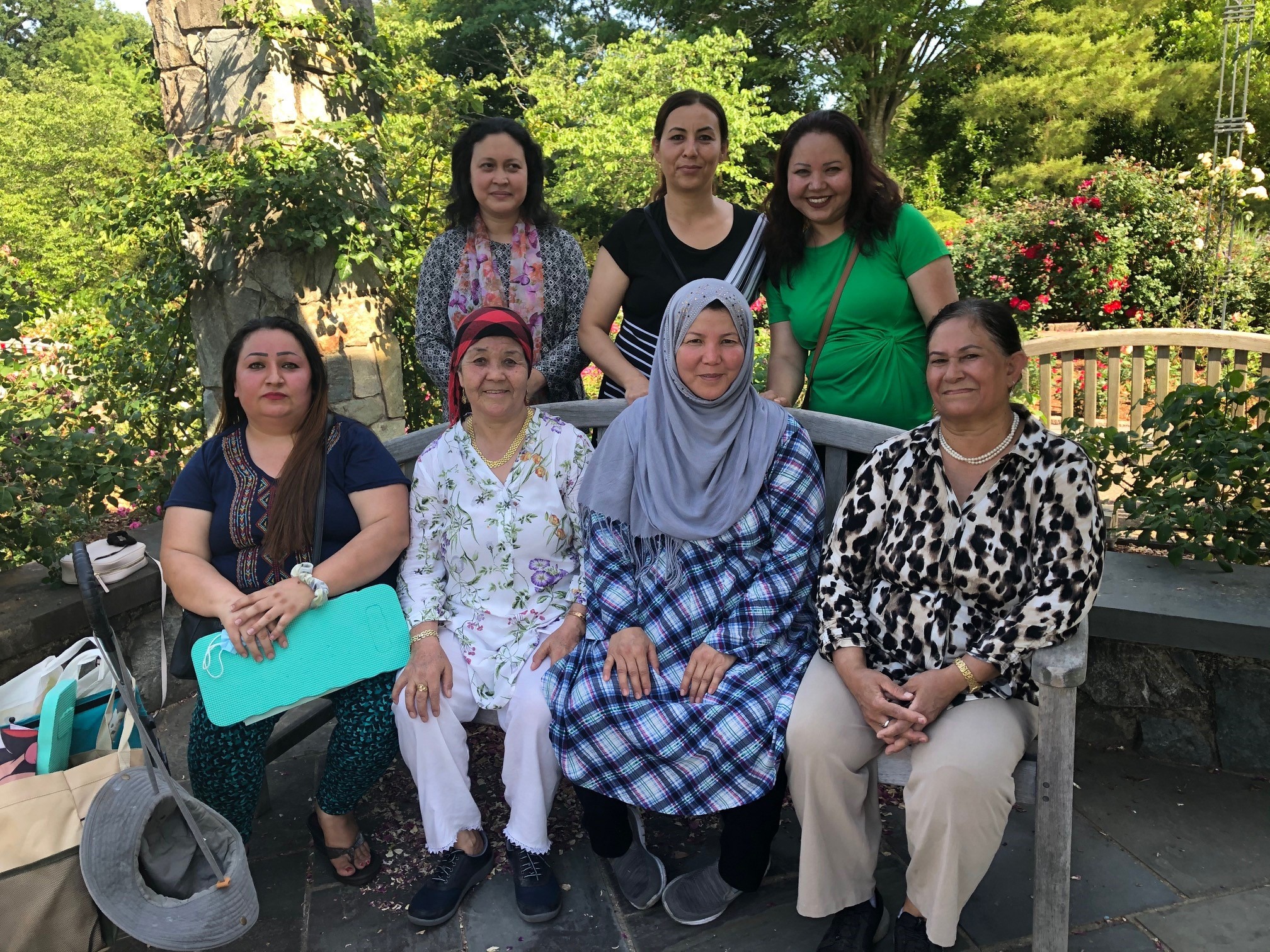 Afghan Women's Group in the Rose Garden