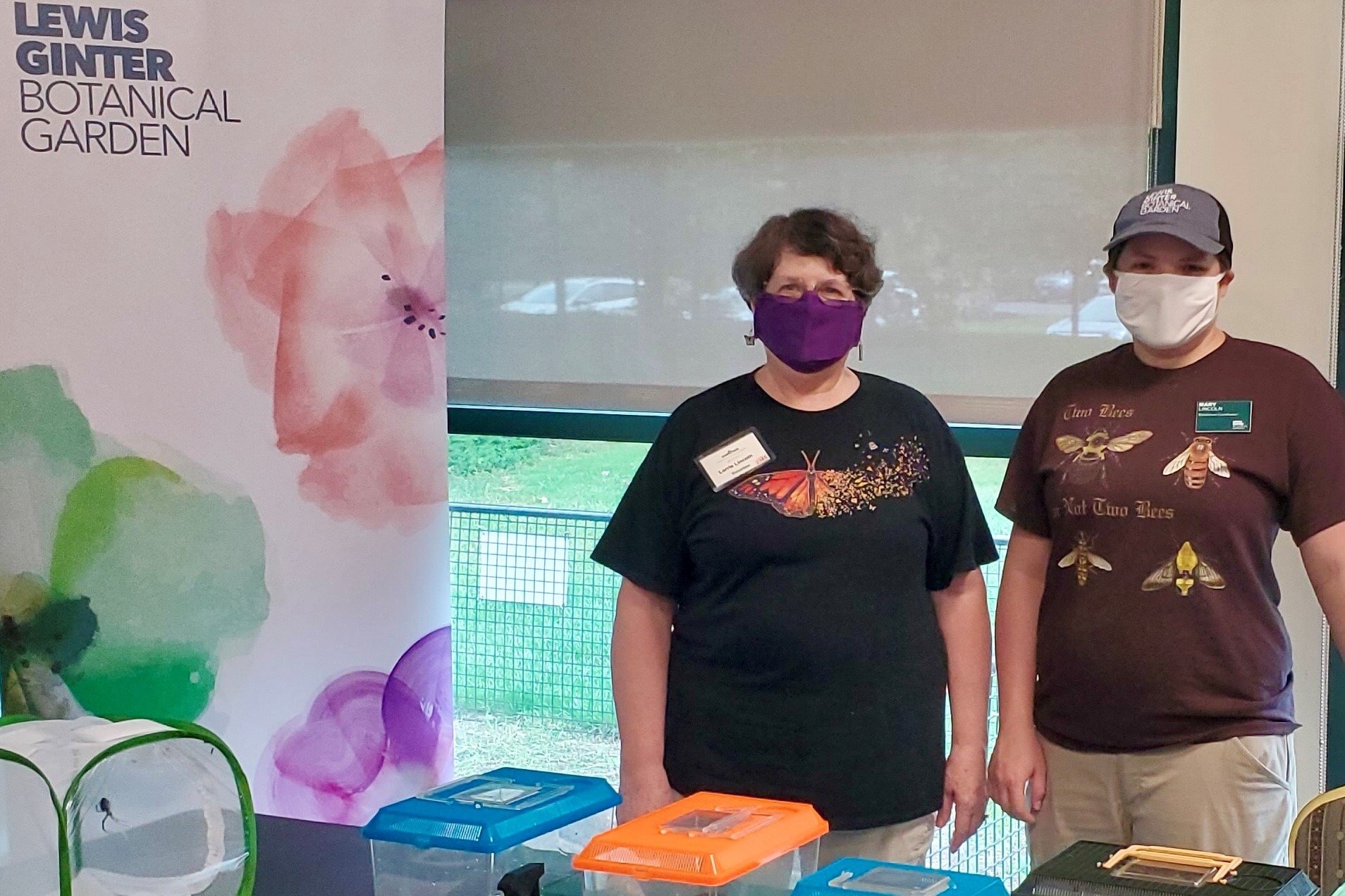 [Garden volunteer Lorrie Lincoln and her daughter Mary Lincoln helped spread the word about the importance of pollinators at Garden and through the community. 