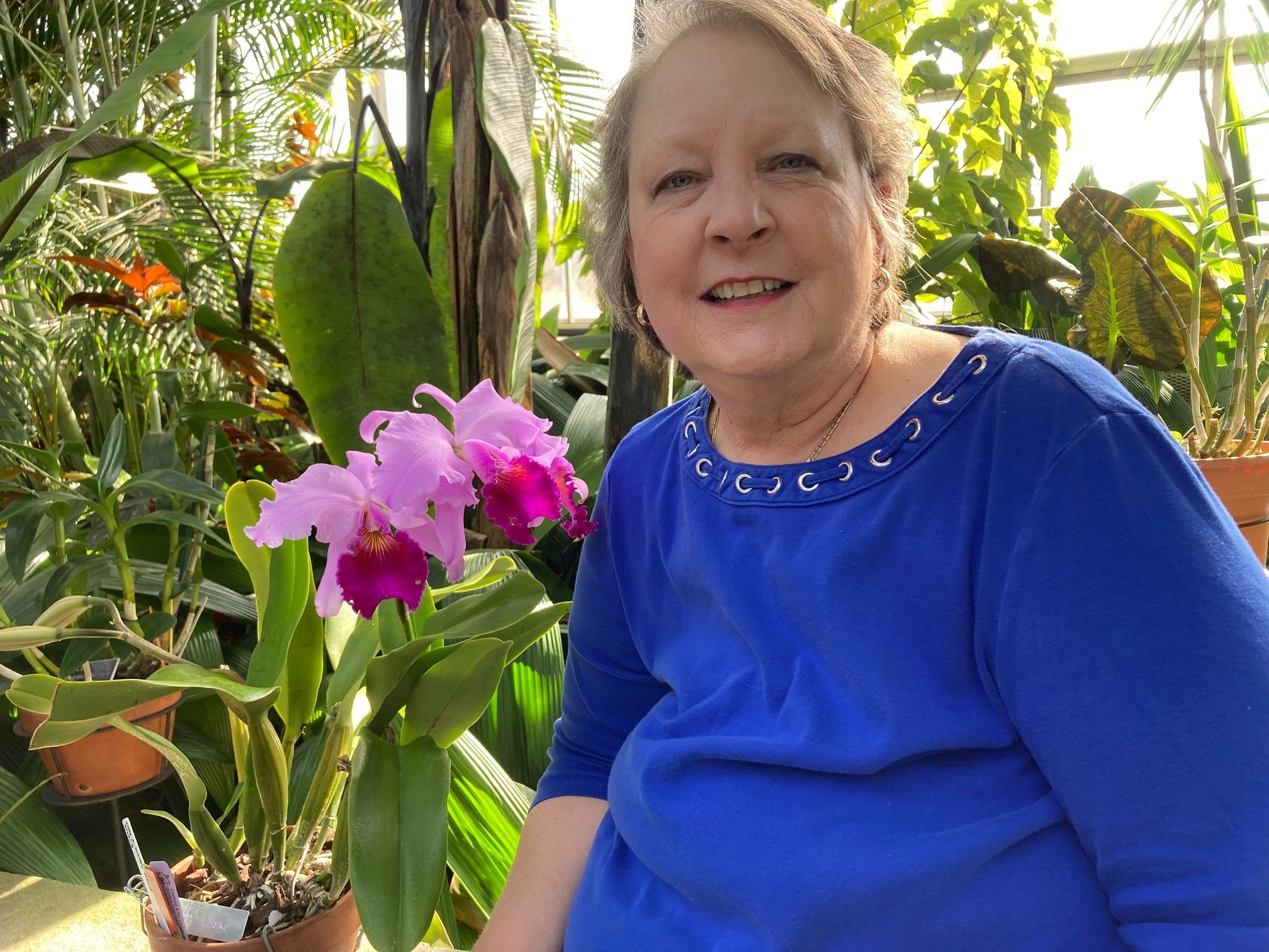Donna Poland and orchids