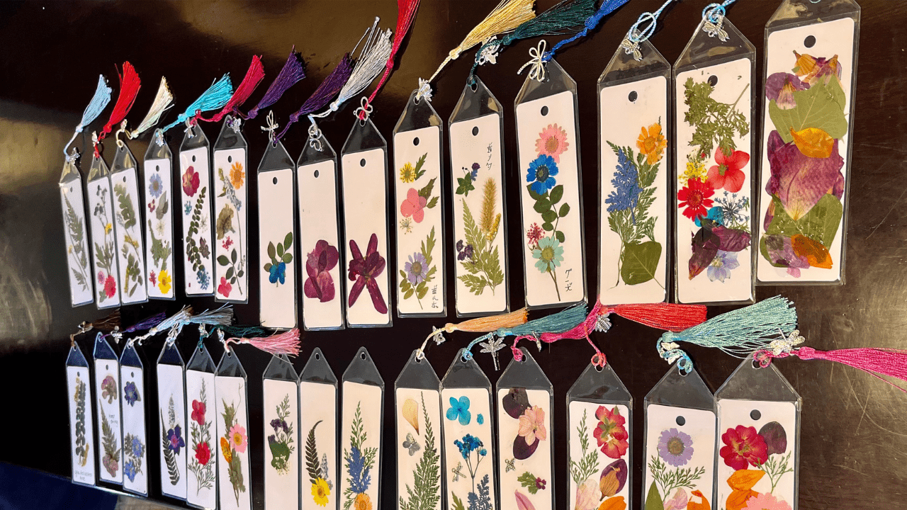 Pressed Flower Bookmarks