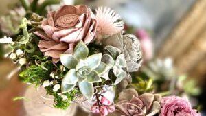 Living Succulent Candlestick Topiary